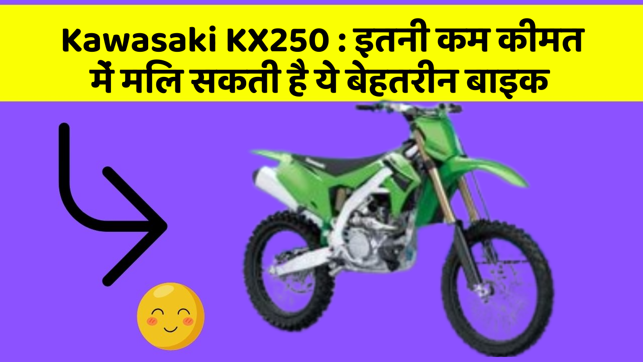 Kawasaki KX250: इतनी कम कीमत में मिल सकती है ये बेहतरीन बाइक